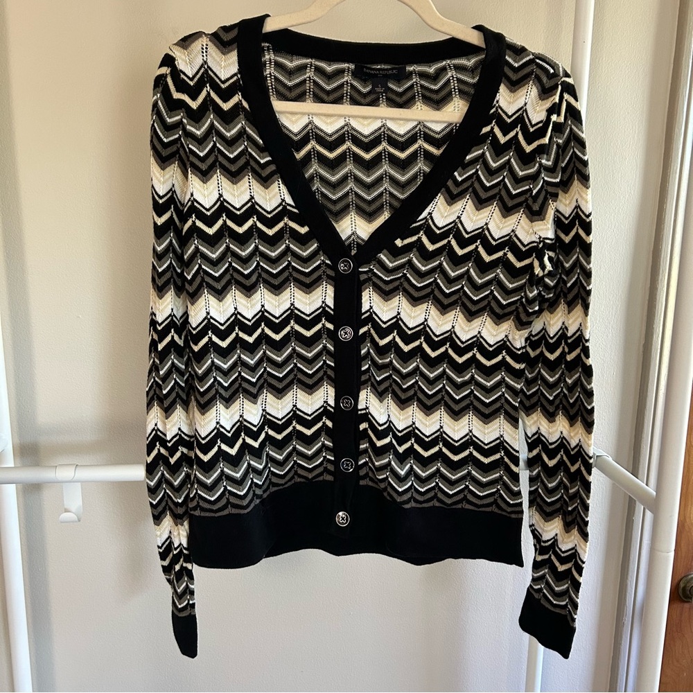 Banana Republic slim fit chevron cardigan